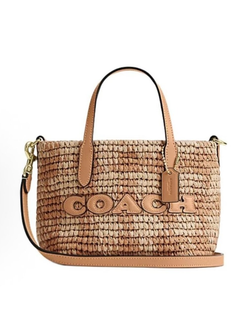 coach City Mini Tote Bag With Gingham Print ceu31